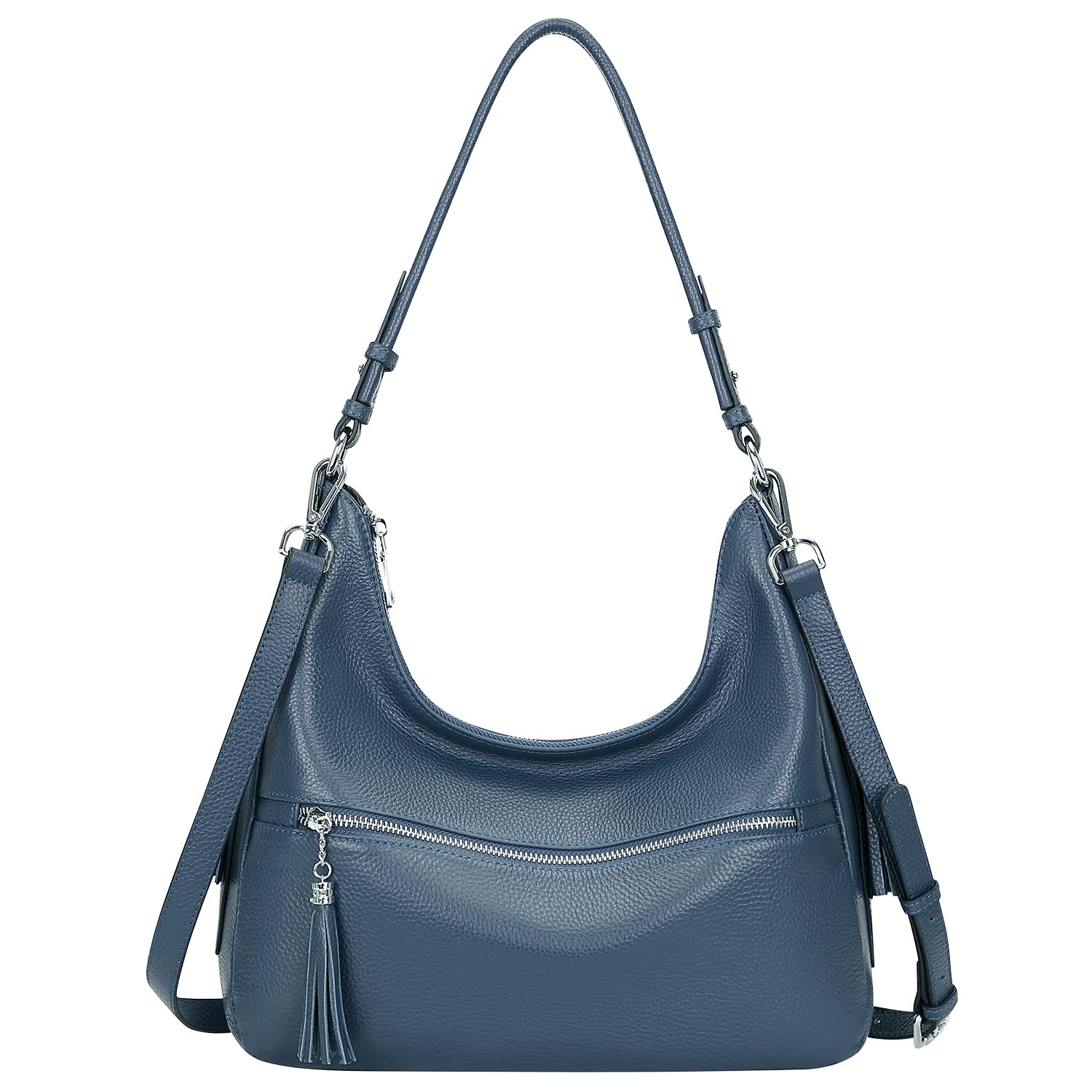 Genuine Leather Hobo Bags for Women - Soft Medium Shoulder Purse & Handbag - Casual Everyday Use for Work, Shopping & Travel