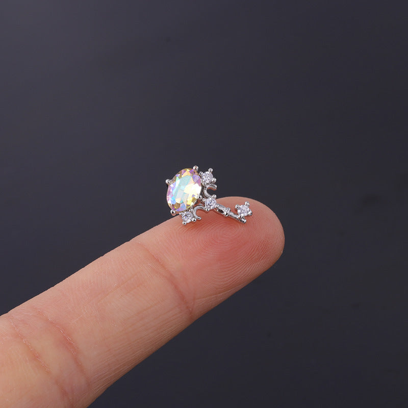 20G Cartilage Tiny Stud Earrings - Cute Opal Stud Earrings for Women | Perfect for Daily Wear, Parties & Gifts | HSPJ310