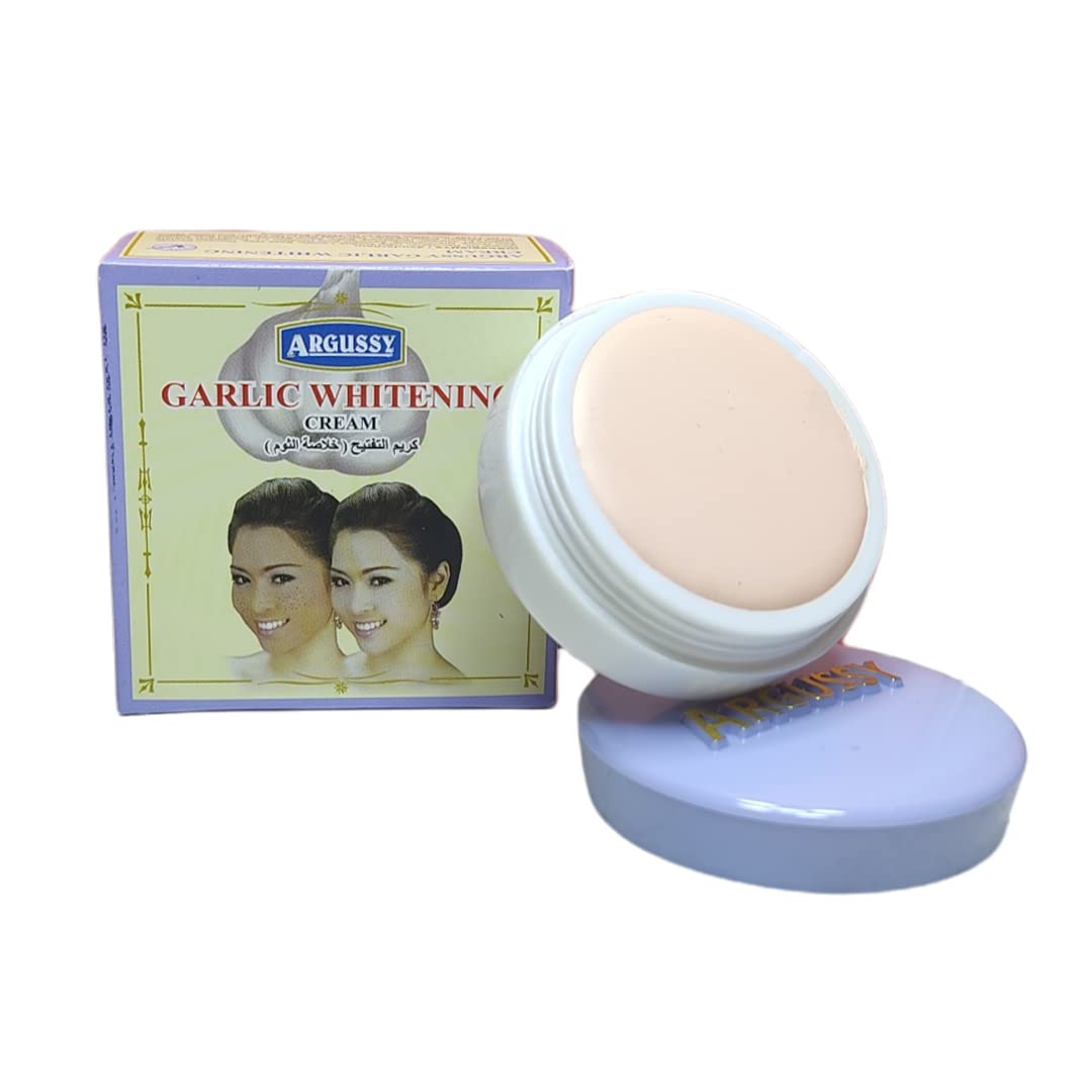 Argussy Garlic Whitening Cream for Pigmentation - Brightening Face Treatment for Dark Spots & Uneven Skin Tone | Perfect for Daily Skincare Routine & Nighttime Use