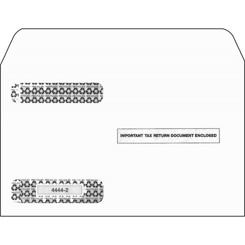 4-Up Horizontal Laser Window Envelopes with 2 Double Windows - Self Seal Business Mailing Envelopes for Invoices, Legal Documents & Official Correspondence | Perfect for Office, Mailing Services & Document Organization