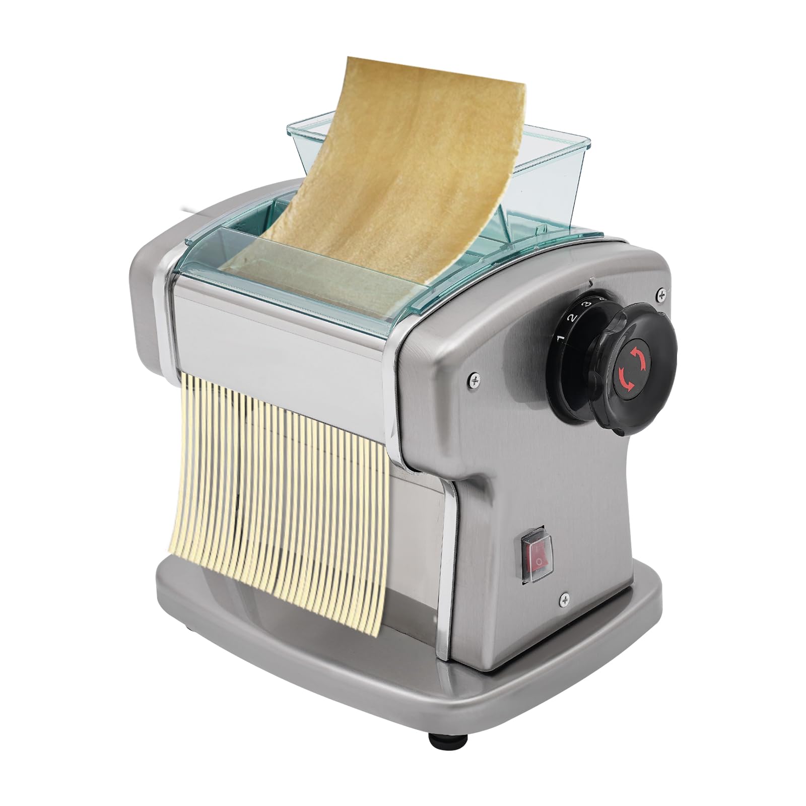 Electric Pasta Maker Machine 110V 135W - Automatic Noodle Maker with Adjustable Thickness for Home & Commercial Use | Perfect for Italian Restaurants, Home Chefs & Pasta Lovers