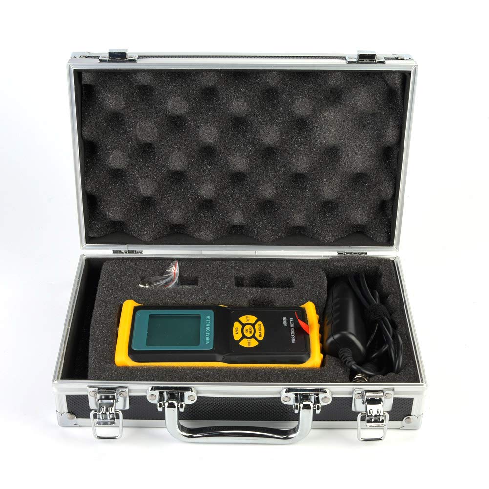 AR63B Multifunctional Vibration Analyzer Tester with LCD Display - Digital Vibrometer for Petrochemical, Machinery Manufacturing - Perfect for Equipment Maintenance & Condition Monitoring