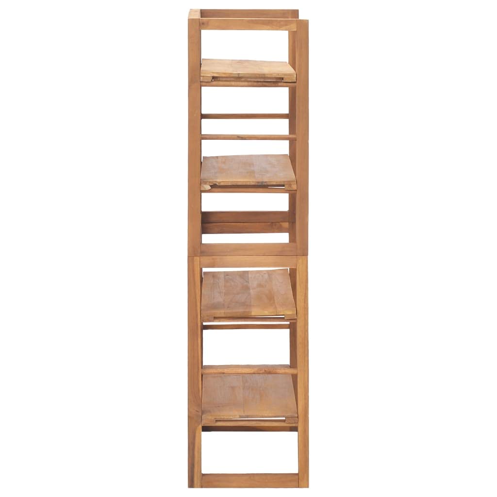 Premium Solid Teak Wood Shelving Unit - 47.2