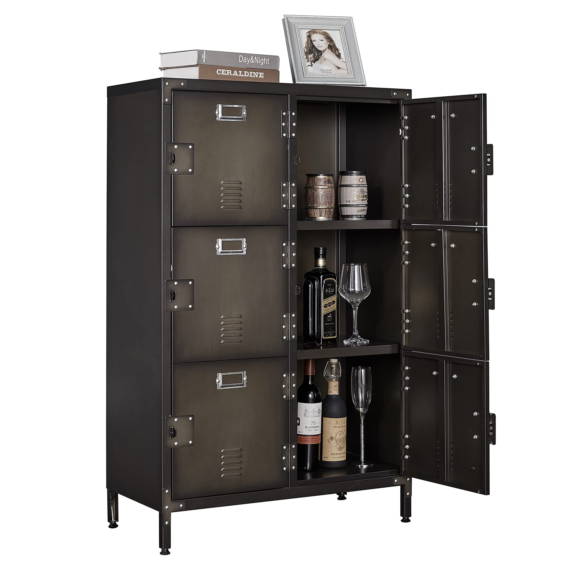 6-Door Metal Storage Cabinet - 47