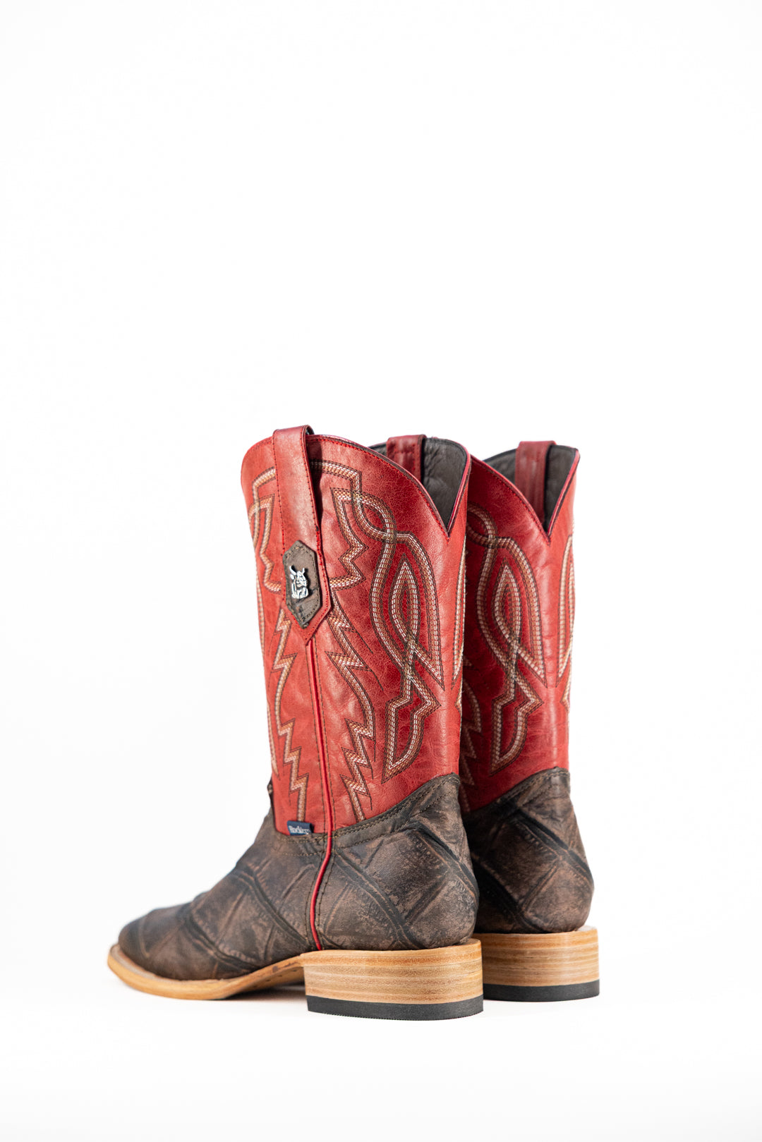 Renegade Alligator Square Toe Cowboy Boots for Men - Genuine Leather Western Boots with Rugged Sole - Perfect for Rodeo, Country Dancing & Outdoor Adventures
