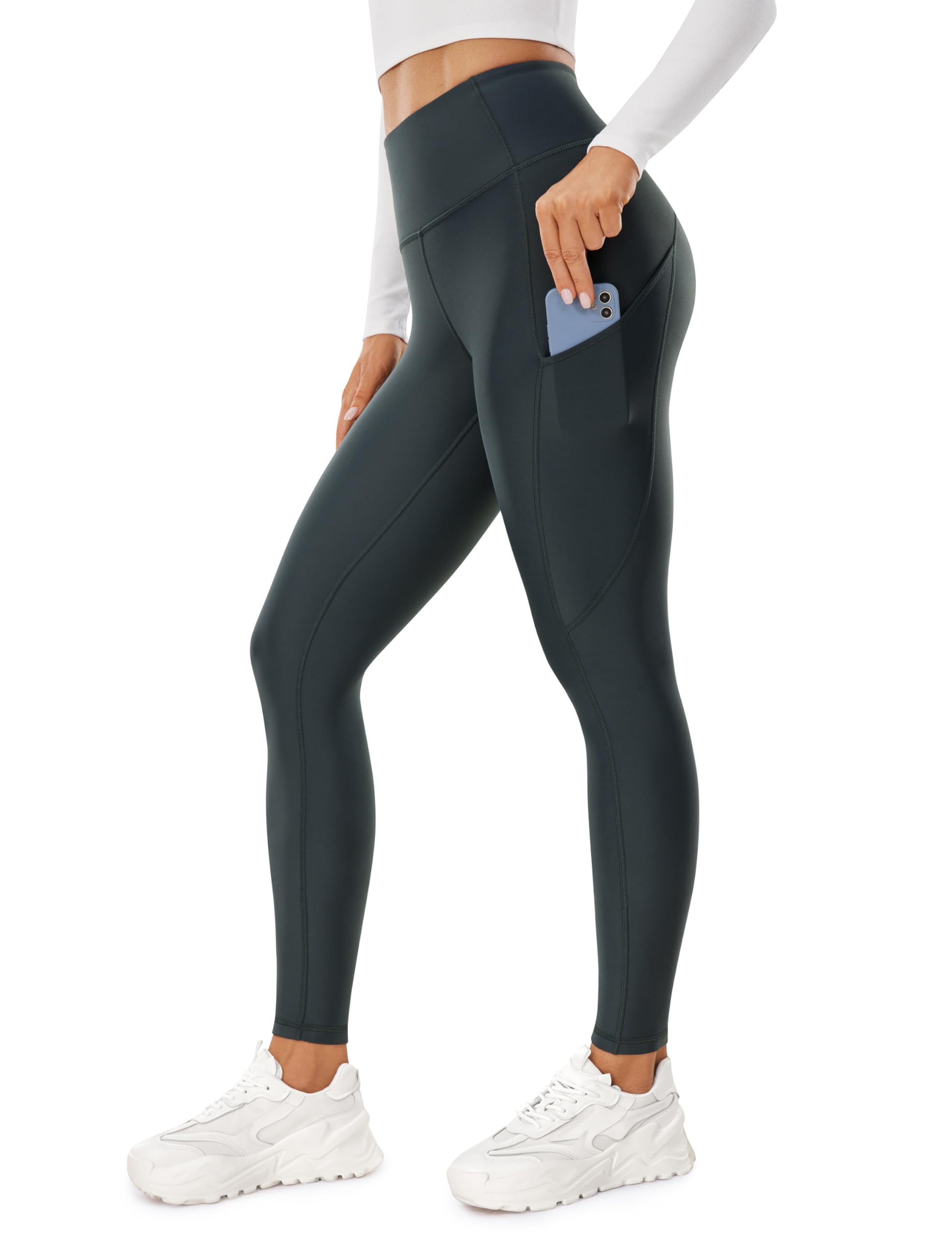 CRZ YOGA Women's Thermal Fleece Lined Leggings - 28
