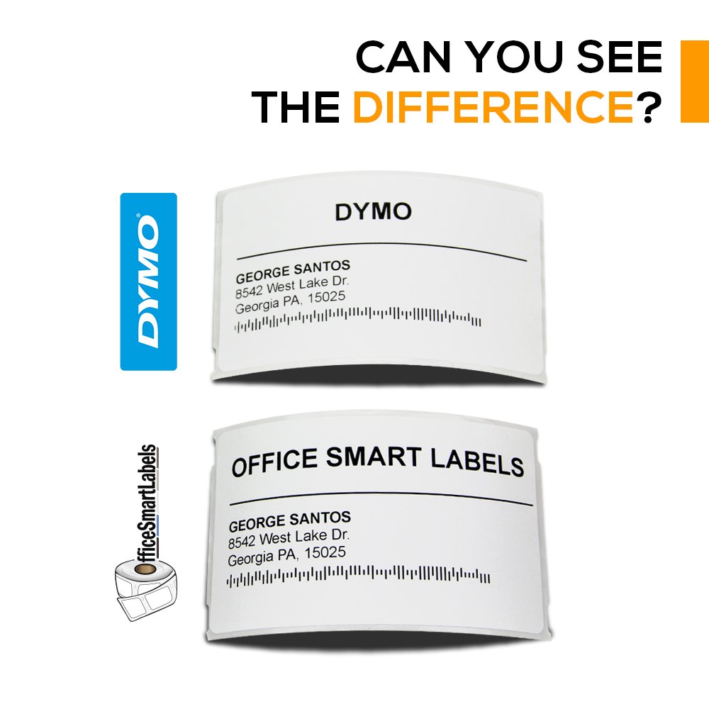 OfficeSmartLabels 2-5/16 x 4 Inch Shipping Labels - 12 Rolls (300 Labels per Roll) - Compatible with Avery 30256 - Perfect for USPS, UPS, FedEx Packages & Business Mailings