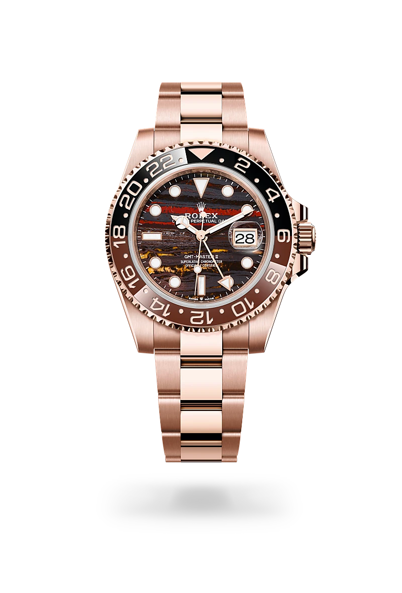 Rolex GMT Master II 18K Everose Gold Watch M126715CHNR 0002 - Luxury Automatic Men's Timepiece for Travel & Business | Richter & Phillips Jewelers