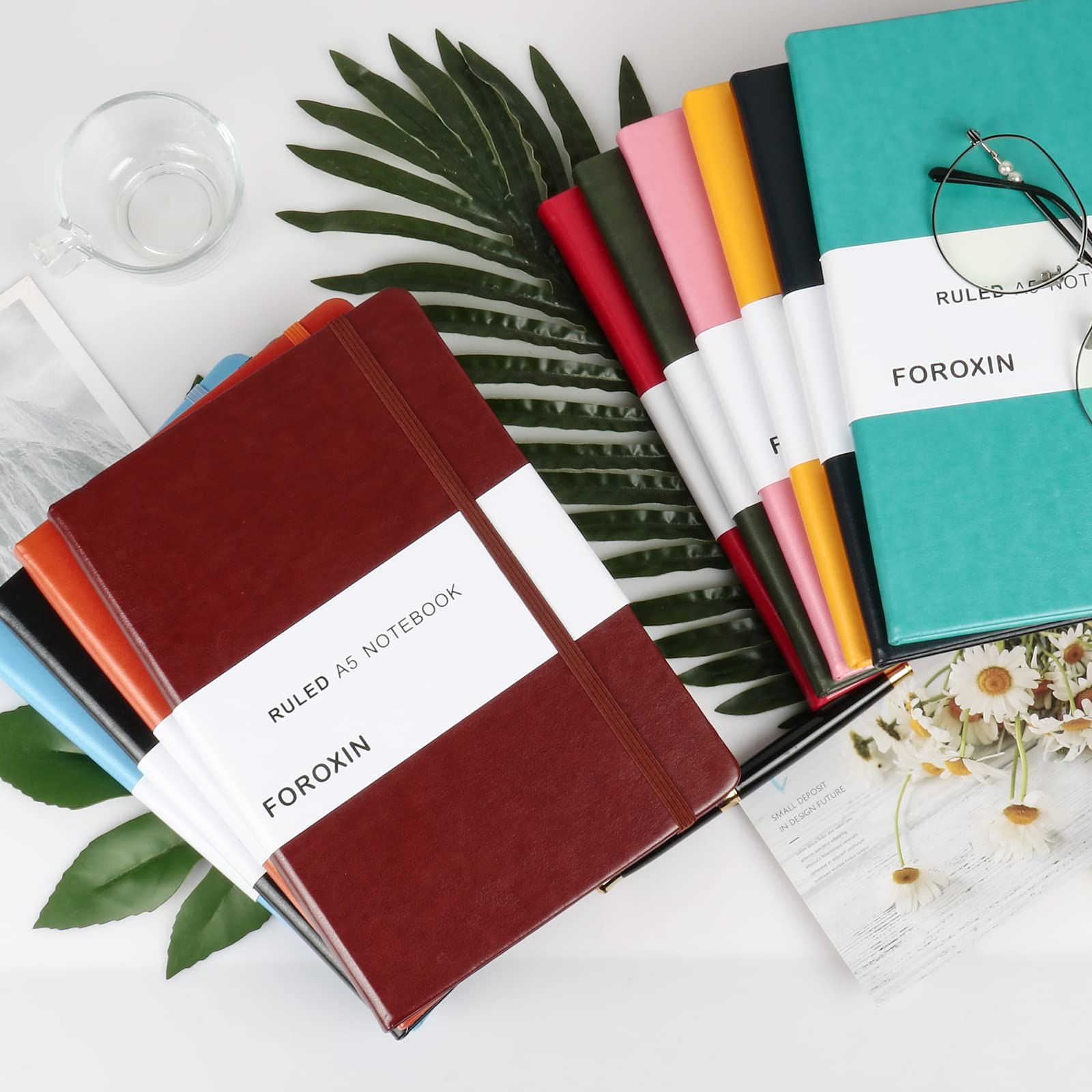Premium Leather Lined Journal Notebook - 8.3