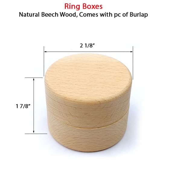 Personalized Wedding Ring Box - Engraved Wooden Ring Bearer Box for Engagement & Wedding Rings - Custom Ring Holder for Ceremonies, Proposals & Anniversaries