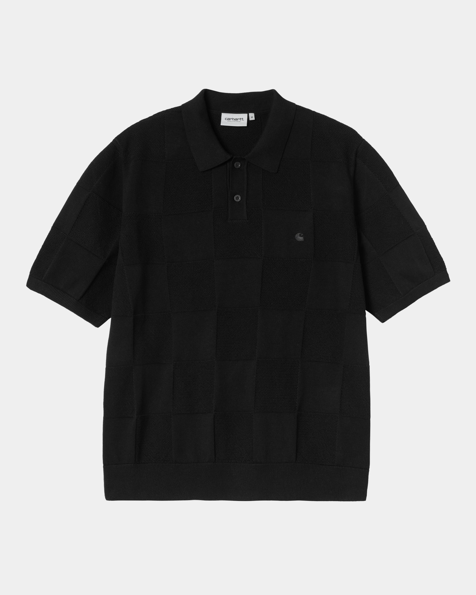 Checker Polo Shirt for Men | Classic Black & White Checkered Design | Casual Office Wear & Outdoor Activities