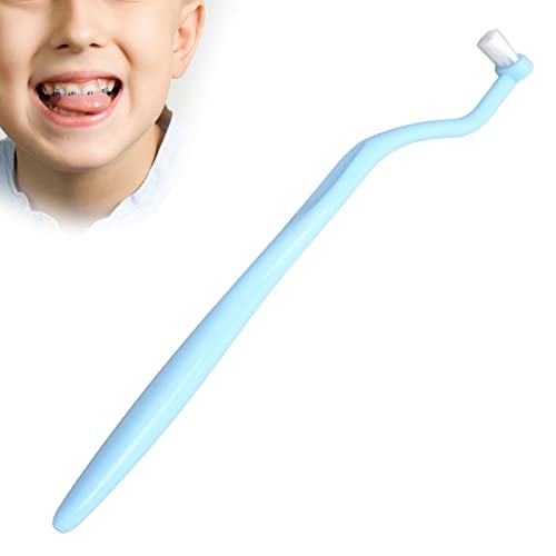 Soft Interdental Brush for Orthodontic Braces & Bridges - Gentle Cleaning, Reduces Gum Damage, Portable Oral Care for Kids & Adults (Blue) | Perfect for Travel, School & Daily Dental Hygiene