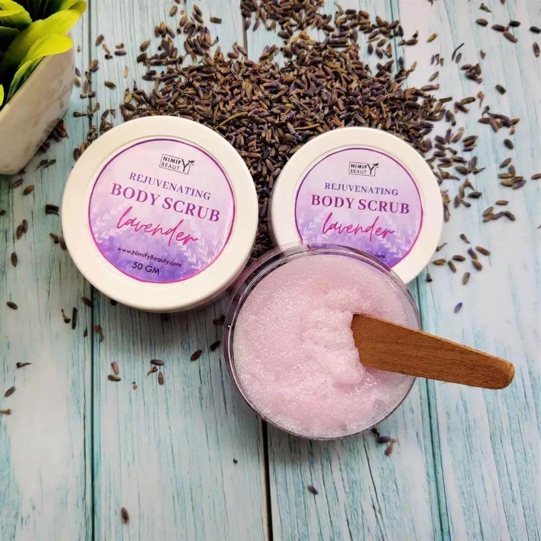 Lavender Body Scrub - Exfoliating & Moisturizing for Soft Smooth Skin | Spa Quality Natural Skincare for Relaxation & Self Care