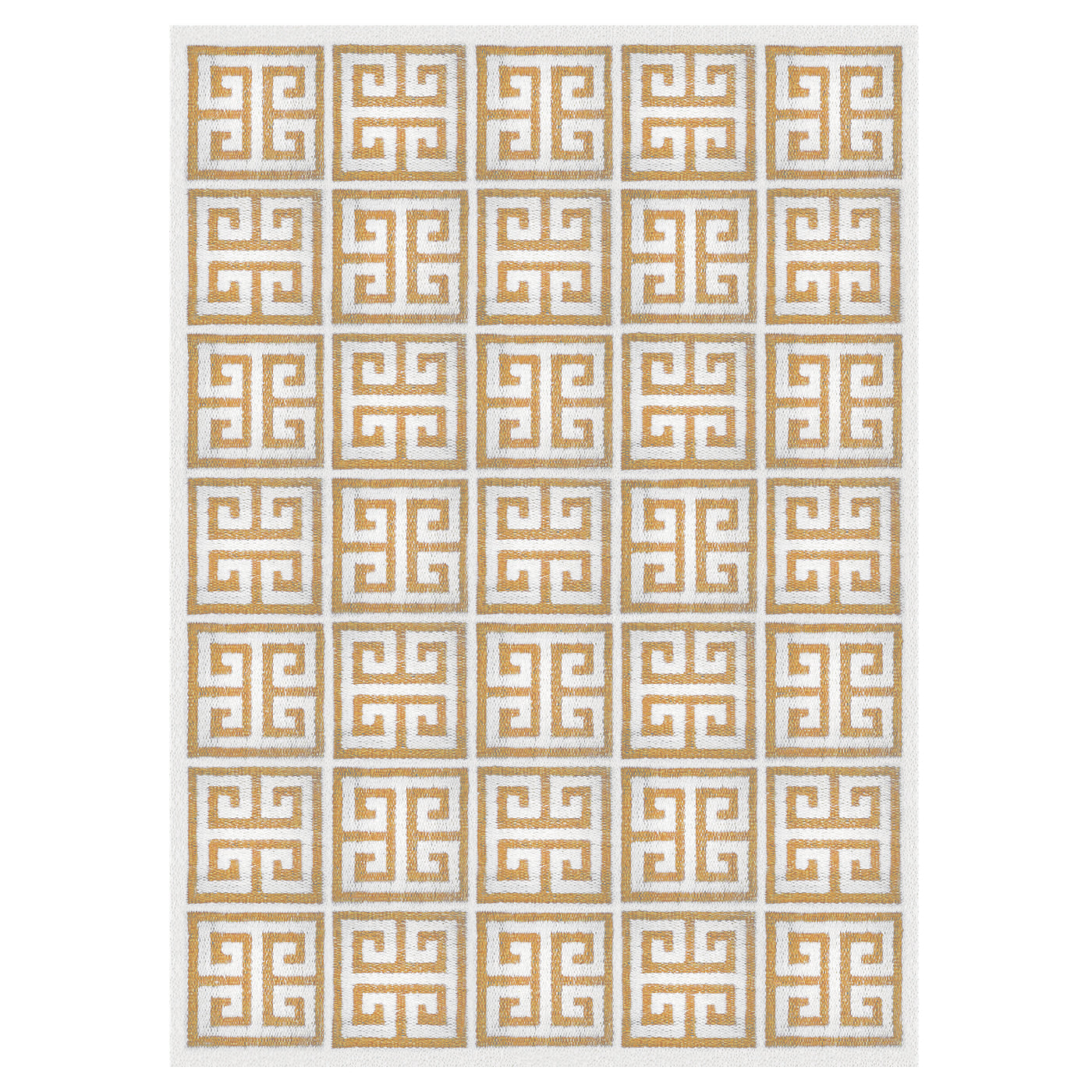 Greek Key Flatweave Rug - Classic Geometric Design Area Rug for Living Room, Bedroom, Dining Room - Non-Slip Durable Jute Cotton Blend - Perfect for Home Decor, Office & High Traffic Areas