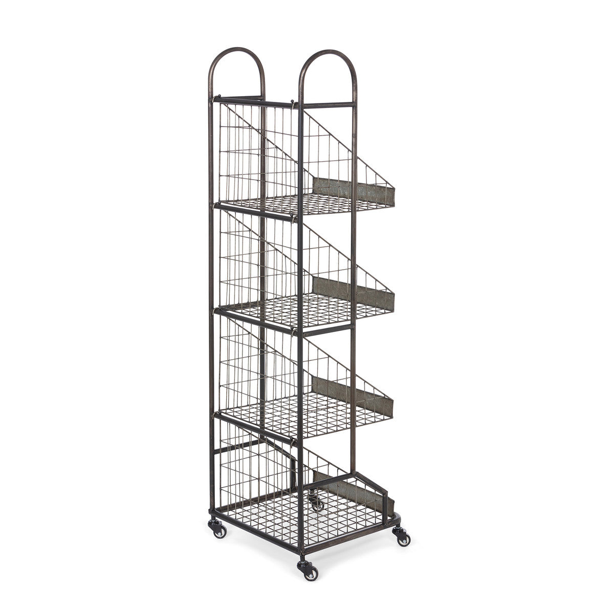 Stainless Steel Commercial Bread Rack for Bakeries & Grocery Stores - Heavy Duty Metal Bread Display Stand for Fresh Baked Goods Storage & Organization