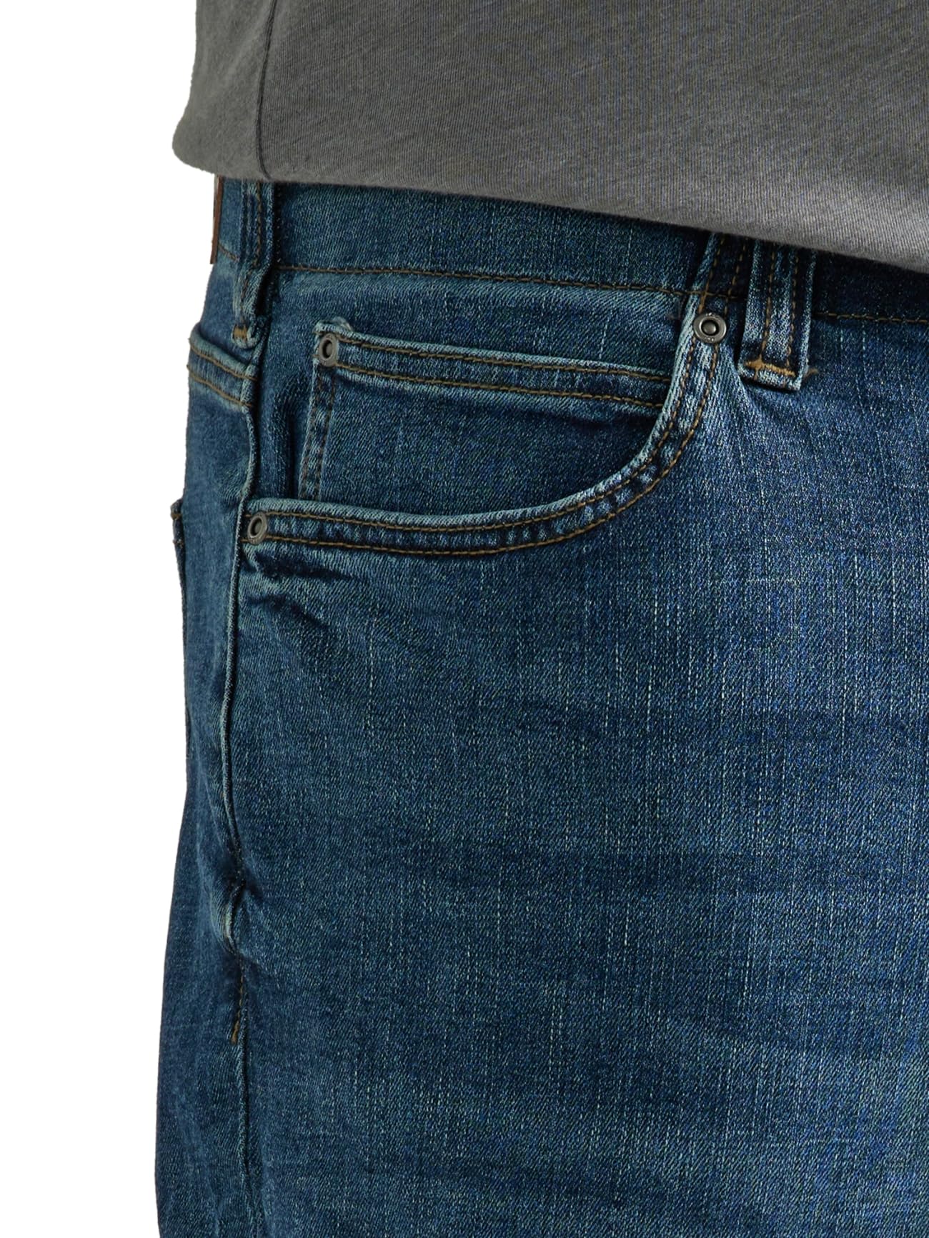 Lee Men's Big & Tall Extreme Motion Straight Taper Jeans - Comfortable Stretch Denim Pants for Work, Casual & Outdoor Activities