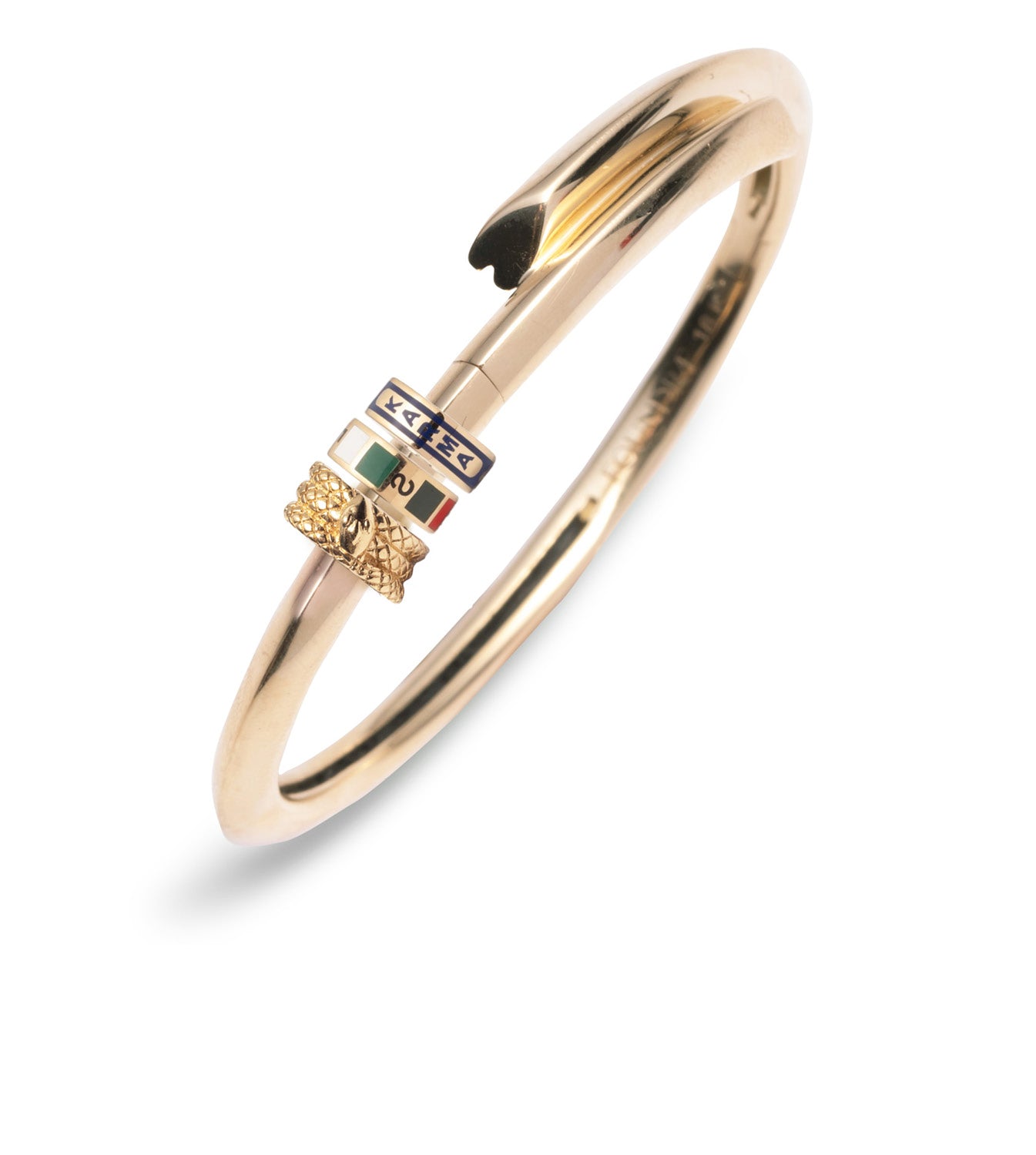 Double Tenet & Snake Strong Heart Bangle - Elegant Spiritual Jewelry for Protection & Strength | Perfect for Meditation, Yoga & Daily Wear
