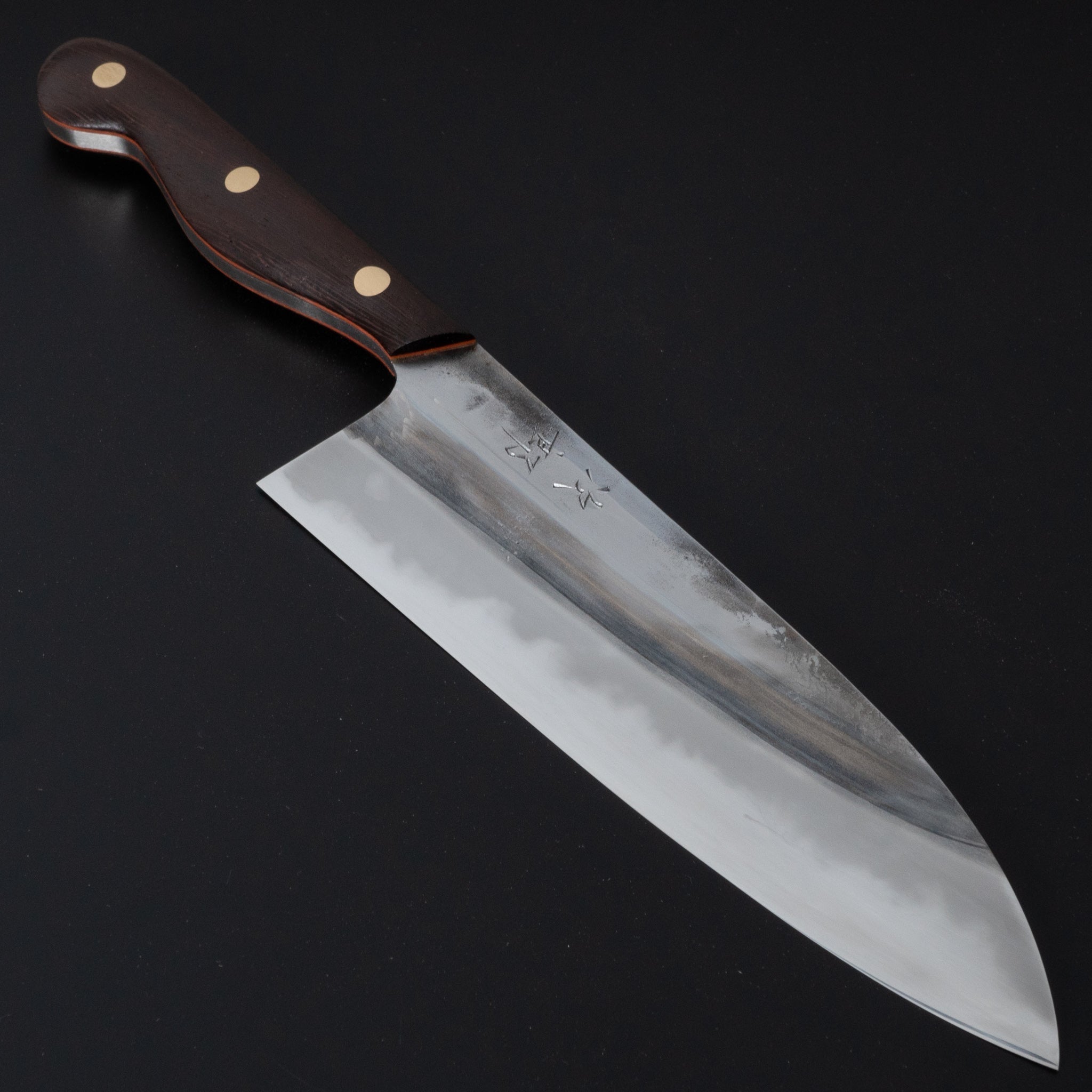 Premium Jiro Tsuchime Yo Gyuto 210mm Japanese Chef Knife with Tagayasan Handle - Perfect for Sushi, Meat Cutting & Professional Kitchen Use
