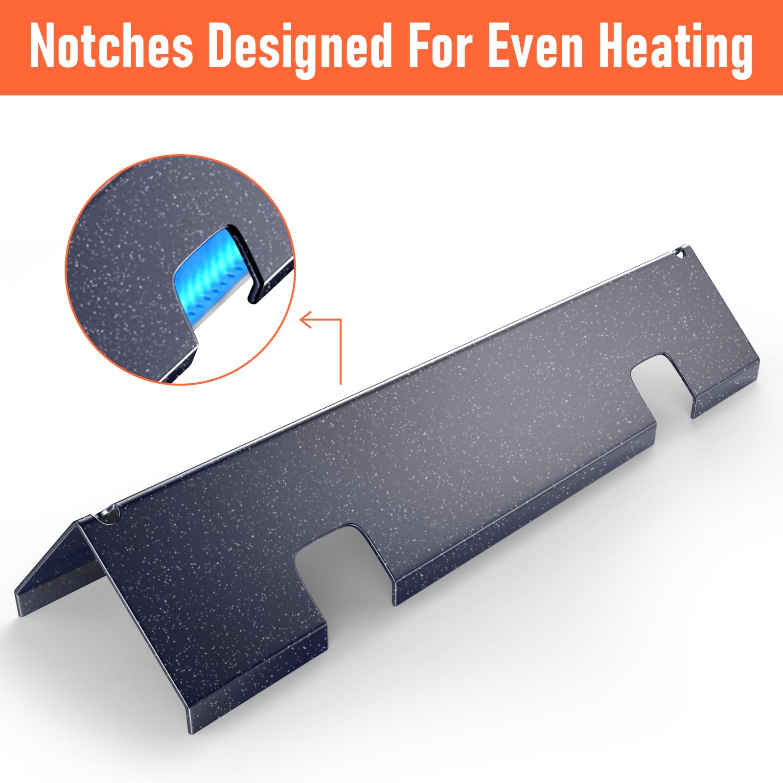 Uniflasy 7735 15.3 Inch & 7637 17.5 Inch Flavorizer Bars - Cast Iron Grill Griddle Replacement Parts for Weber Spirit 200 Series (E210, E220, S210, S220) - Perfect for Backyard BBQs, Outdoor Cooking & Grill Maintenance