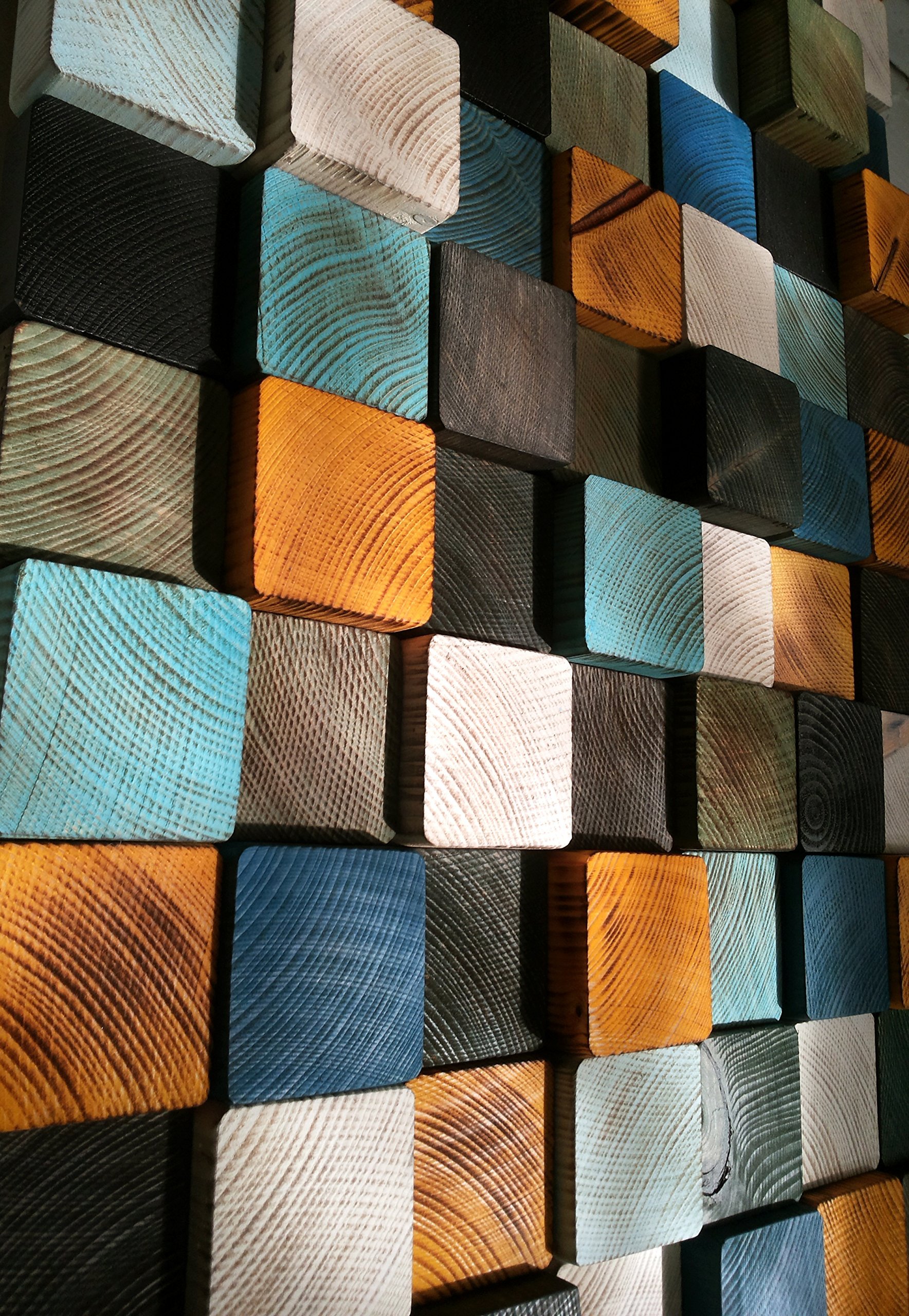 Wooden Sound Diffuser Panels - Acoustic Wall Decor for Living Room & Home Theater - 3D Hanging Art Panels for Noise Reduction & Stylish Interior Design
