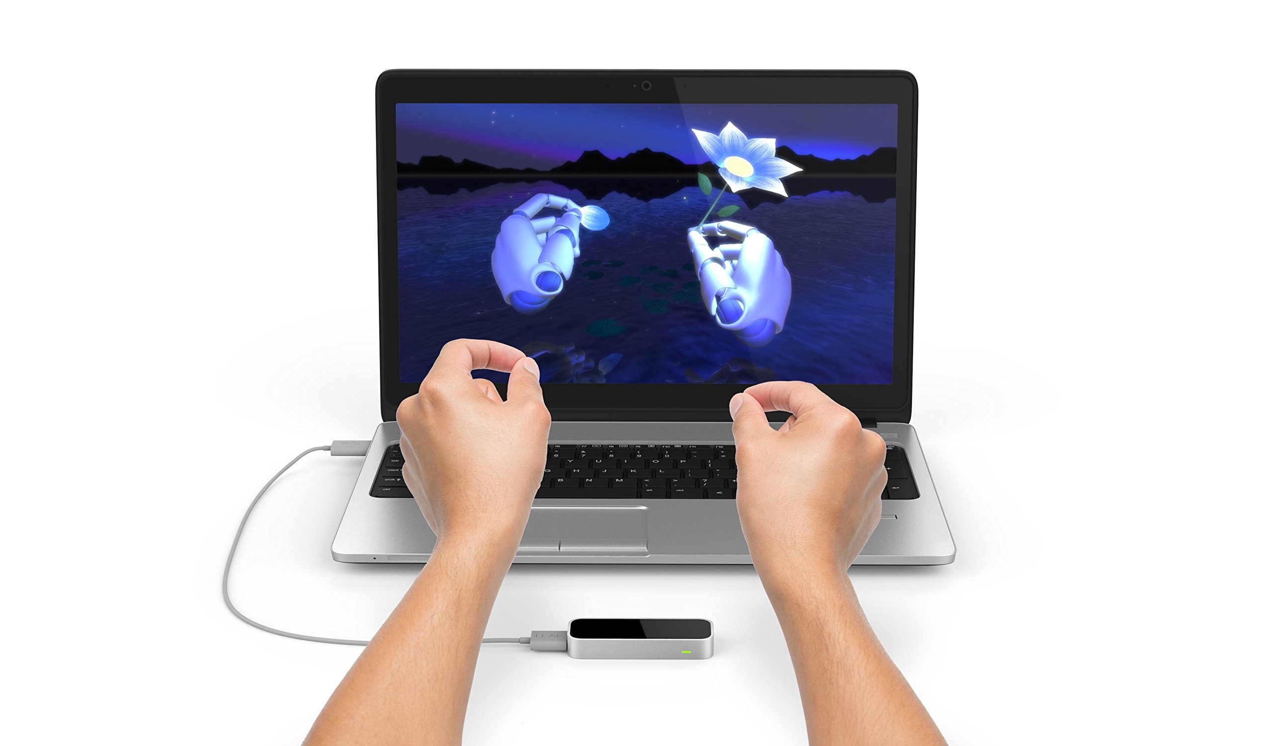Leap Motion Controller for Mac & PC - USB Gesture Control Device with Updated Software (Retail Packaging) | Perfect for VR Gaming, 3D Design & Interactive Presentations