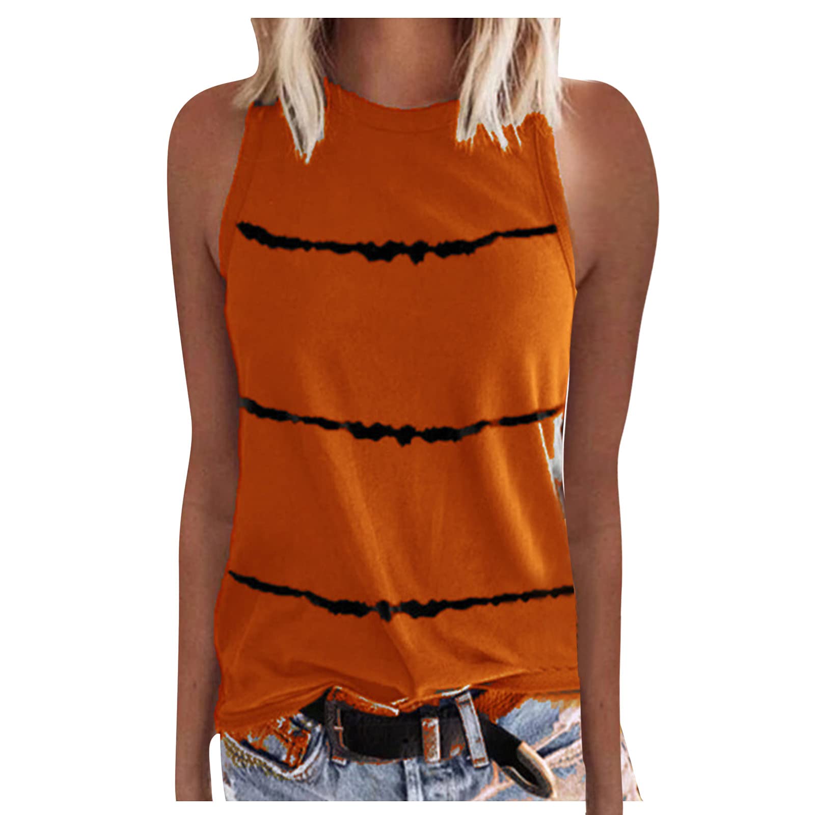 Women's Comfort Cami Tops - Summer Gradient Printed Tank Tops, Casual Loose Blouse for Everyday Wear | Perfect for Beach Outings, Date Nights & Summer Vacations