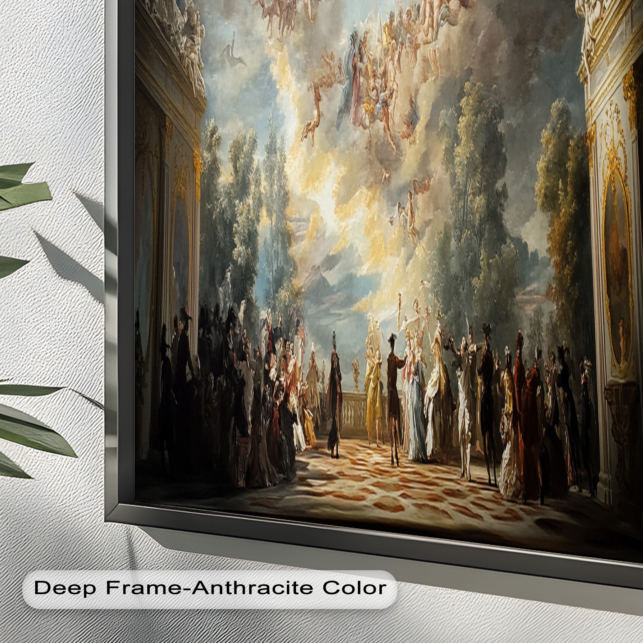 Baroque Heaven - Grand Ballroom Oil Painting | Classic Artwork for Home Decor, Office & Gallery | Perfect for Living Room, Dining Area & Wall Display