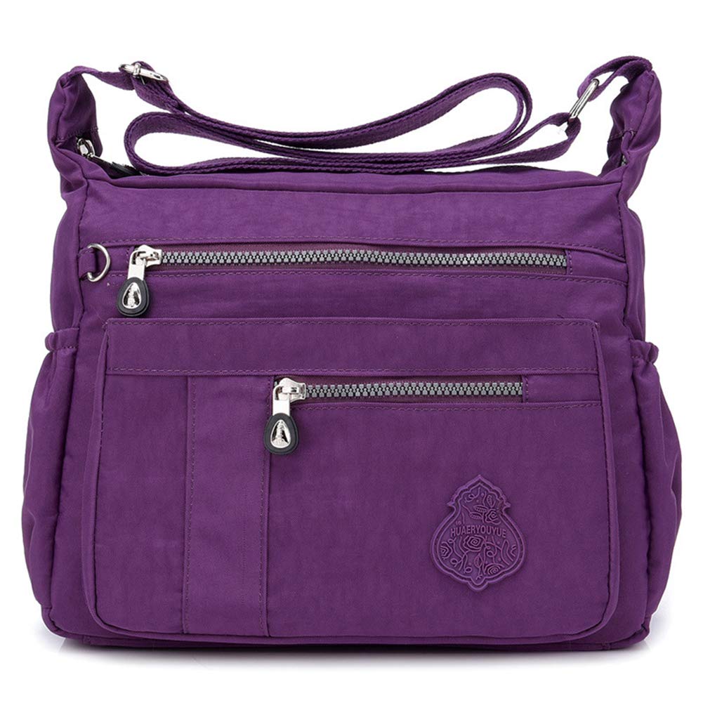 Stylish MINTEGRA Nylon Crossbody Bag for Women - Waterproof & Lightweight Shoulder Purse with Multiple Pockets | Perfect for Travel, Work & Everyday Use