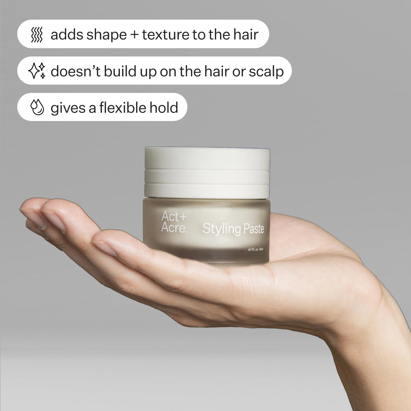 4% Candelilla Matte Styling Paste for Men - Strong Hold Hair Wax with Natural Ingredients - Perfect for Textured, Messy & Undercut Hairstyles - Salon Quality Styling for Everyday Look & Special Occasions