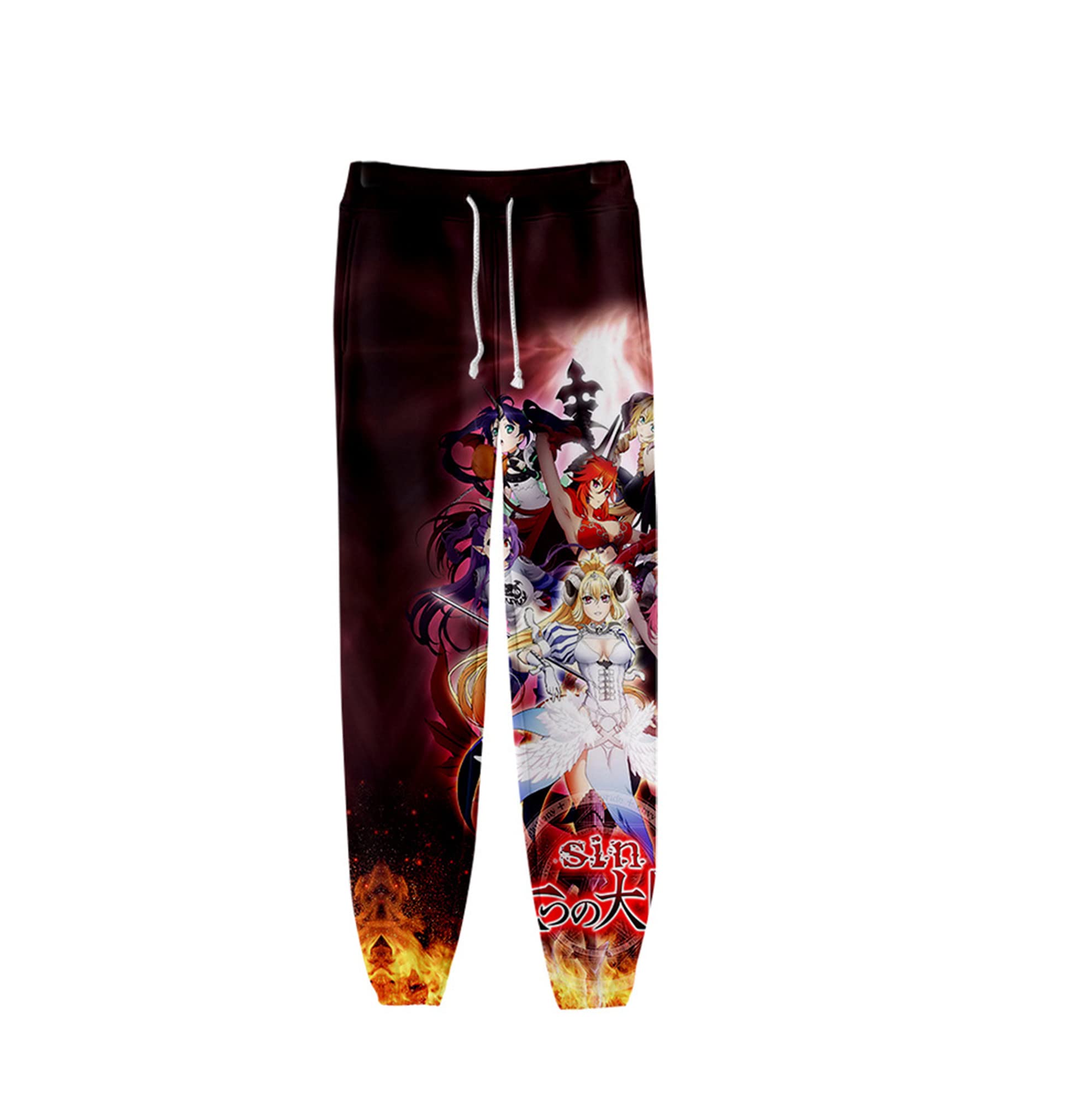 GO2COSY Anime The Seven Deadly Sins Sweatpants - Men's Casual Joggers with Drawstring Waist, Soft Gym Pants for Workout, Lounge & Cosplay | Perfect for Anime Fans, Gaming & Everyday Wear