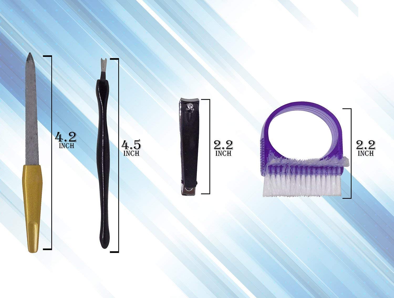 Professional Manicure Tools Kit - Nail Filer & Clipper Set for Men & Women | Home & Travel Nail Care Essentials | Pack of 1