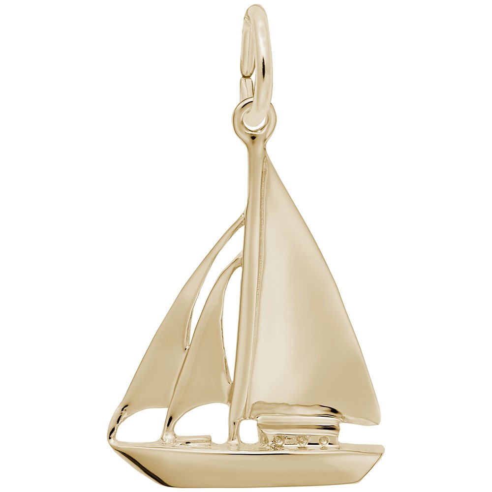 Sailboat Charm Pendant - Sterling Silver Nautical Jewelry for Bracelets & Necklaces - Perfect for Beach Vacations, Gifts & Everyday Wear