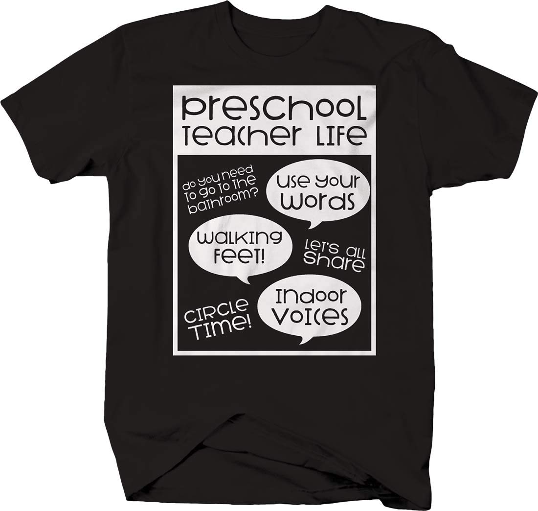 Funny Preschool Teacher T-Shirt with Inspirational Quotes - Perfect for School, Teaching Kids & Educator Appreciation Gifts - Ideal for Classroom, Teacher Week & Casual Wear