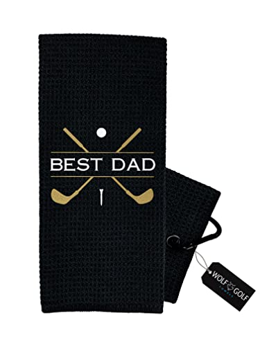 Best Dad - Black - Gold Clubs