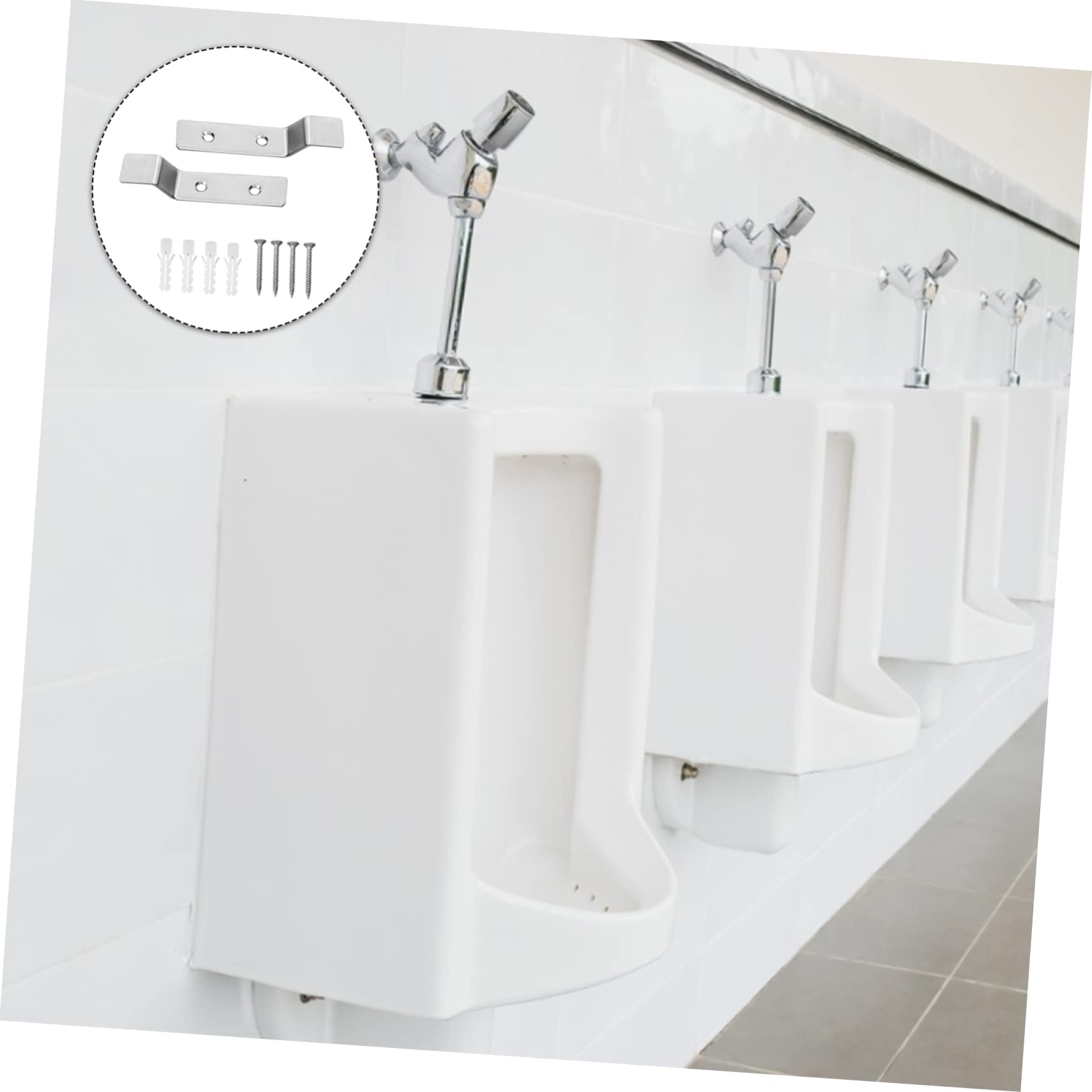 4-Pack Stainless Steel Hanging Urinal Bucket Bracket - Space Saving Toilet Hook Accessory for Home, RV, Boat & Camping - Durable & Rustproof Bathroom Organizer