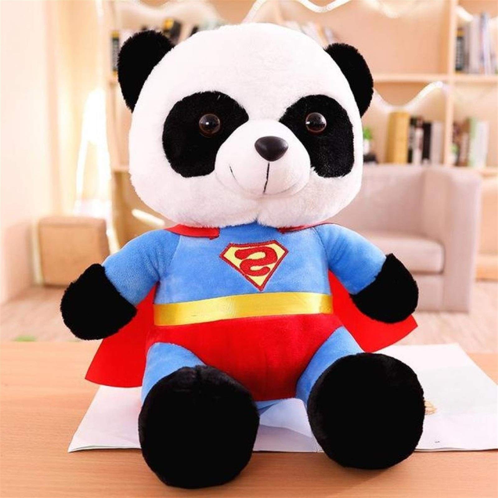 HAKAESR Super Soft Fluffy Panda Plush Toy - 35cm Cute Stuffed Animal for Kids, Boys & Girls - Perfect Birthday Gift, Comfort Toy & Mascot Doll for Bedroom, Nursery & Playtime