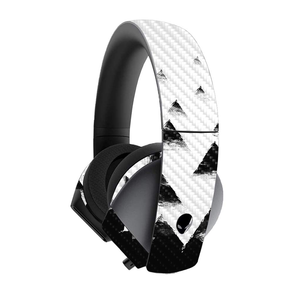 Premium Carbon Fiber Skin for Alienware 7.1 Gaming Headset - Black Hills Design | Protective & Durable Textured Cover | Easy Application & Removal | USA Made | Perfect for Gaming Setups & Headset Protection
