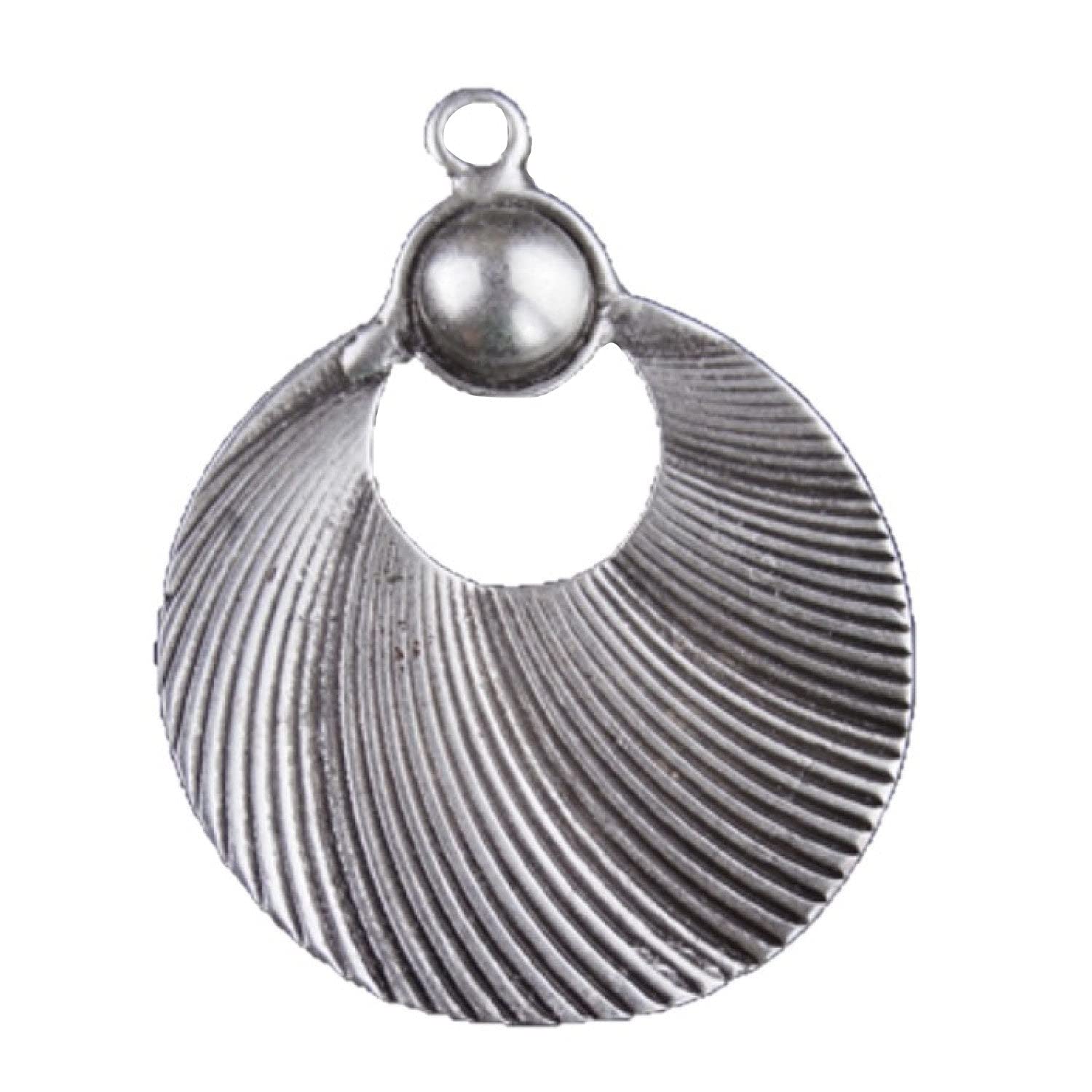 Vintage Silver Pendant for DIY Jewelry Making - Antique Style Charm (1 Piece) | Perfect for Necklaces, Bracelets, and Craft Projects