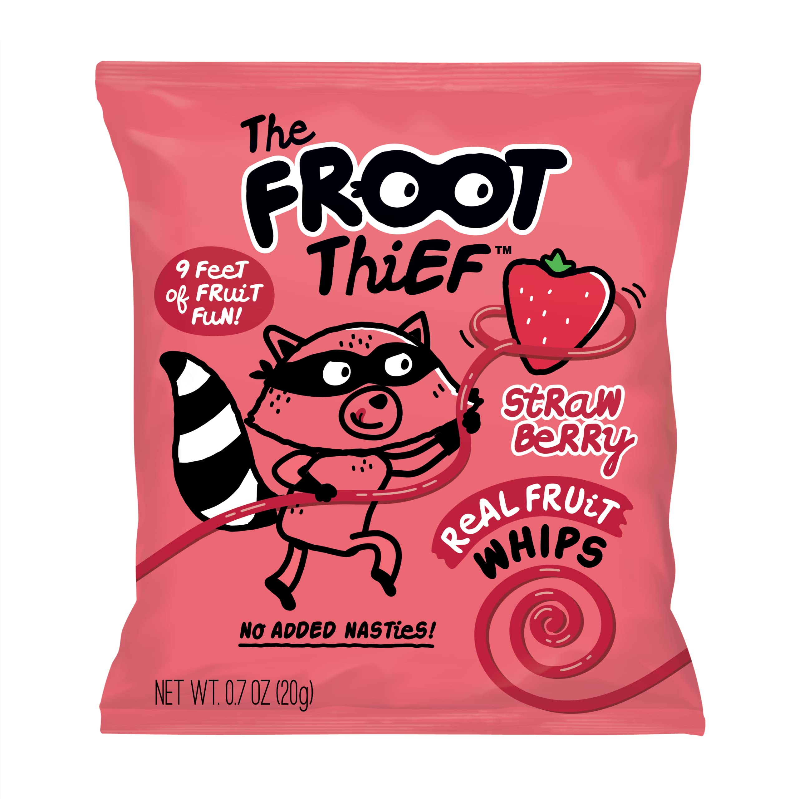 FROOT Thief Real Fruit Whips - 20 Count (1.06 Lbs) | Healthy Fruit Snacks for Kids & Adults | Perfect for Lunchboxes, Office Snacks & On-the-Go Energy