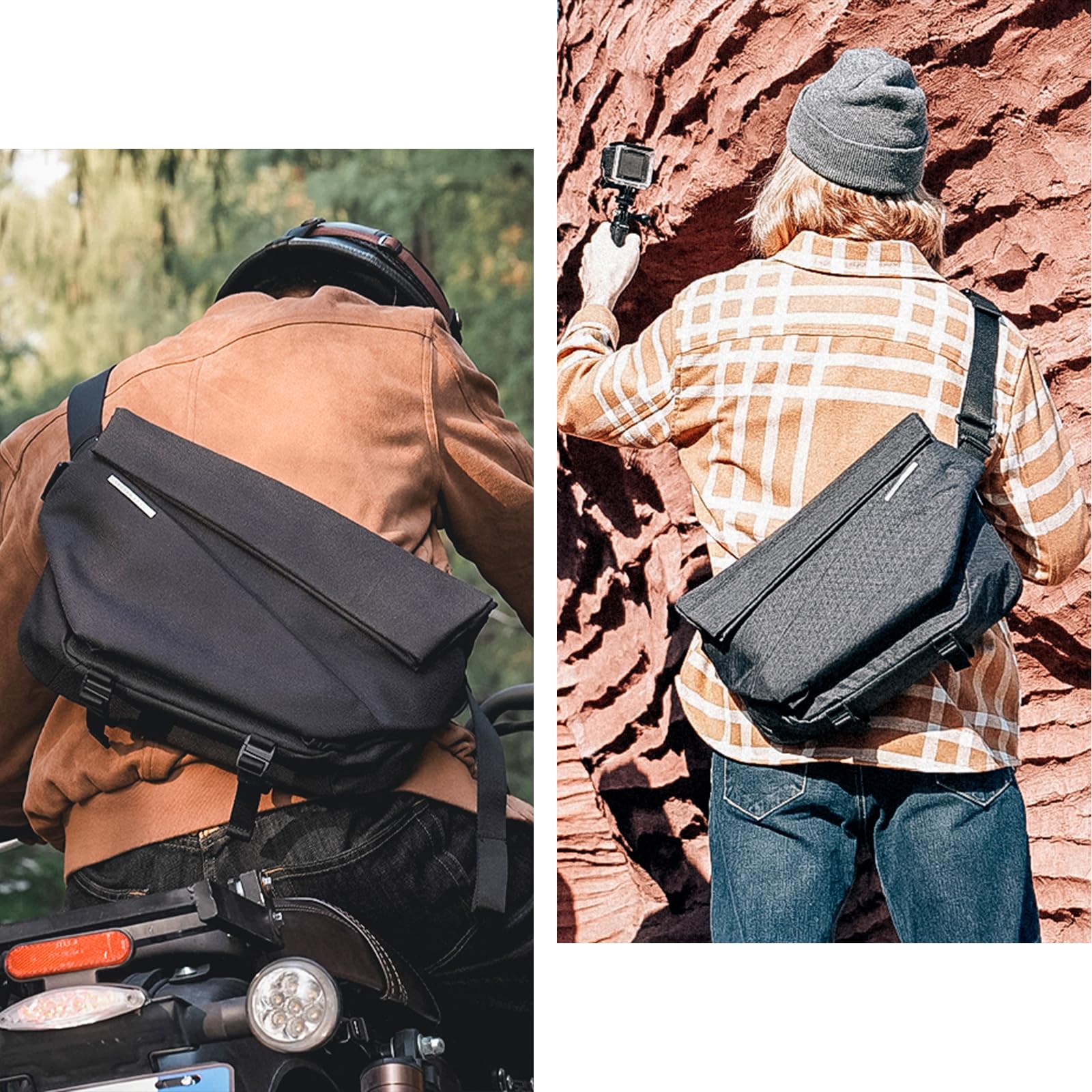 NIID Radiant Mega Sling Bag for Men - Waterproof Crossbody Chest Shoulder Backpack, Anti-Theft Messenger Bag for Travel, Work, Urban Commute & Outdoor Adventures