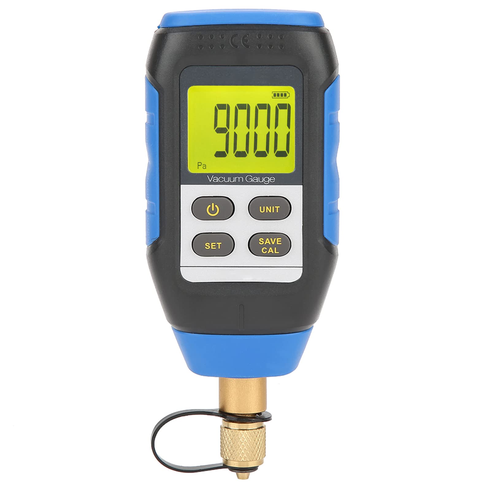 Fafeicy VMV-1 Digital Vacuum Gauge 0-30000 Range with 2% Accuracy & 7/16-20 UNF Interface - Industrial Vacuum Measurement Tool for HVAC, Automotive, and Laboratory Applications