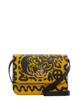 Coach Disney Mickey Mouse X Keith Haring Mini Brynn Crossbody Bag - Limited Edition Designer Handbag for Women - Perfect for Parties, Travel & Everyday Use