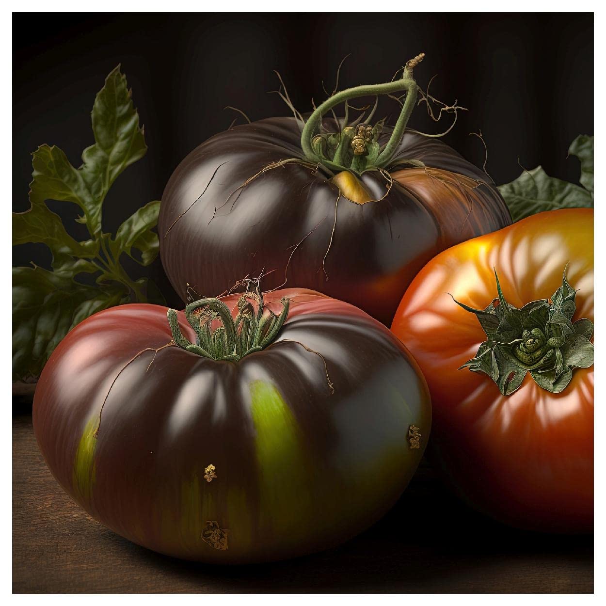Organic Black Brandywine Heirloom Tomato Seeds - 1 Oz Non-GMO Seeds for Home Gardening - Gold Vault Seed Packet - Perfect for Vegetable Gardens, Greenhouses & Container Planting