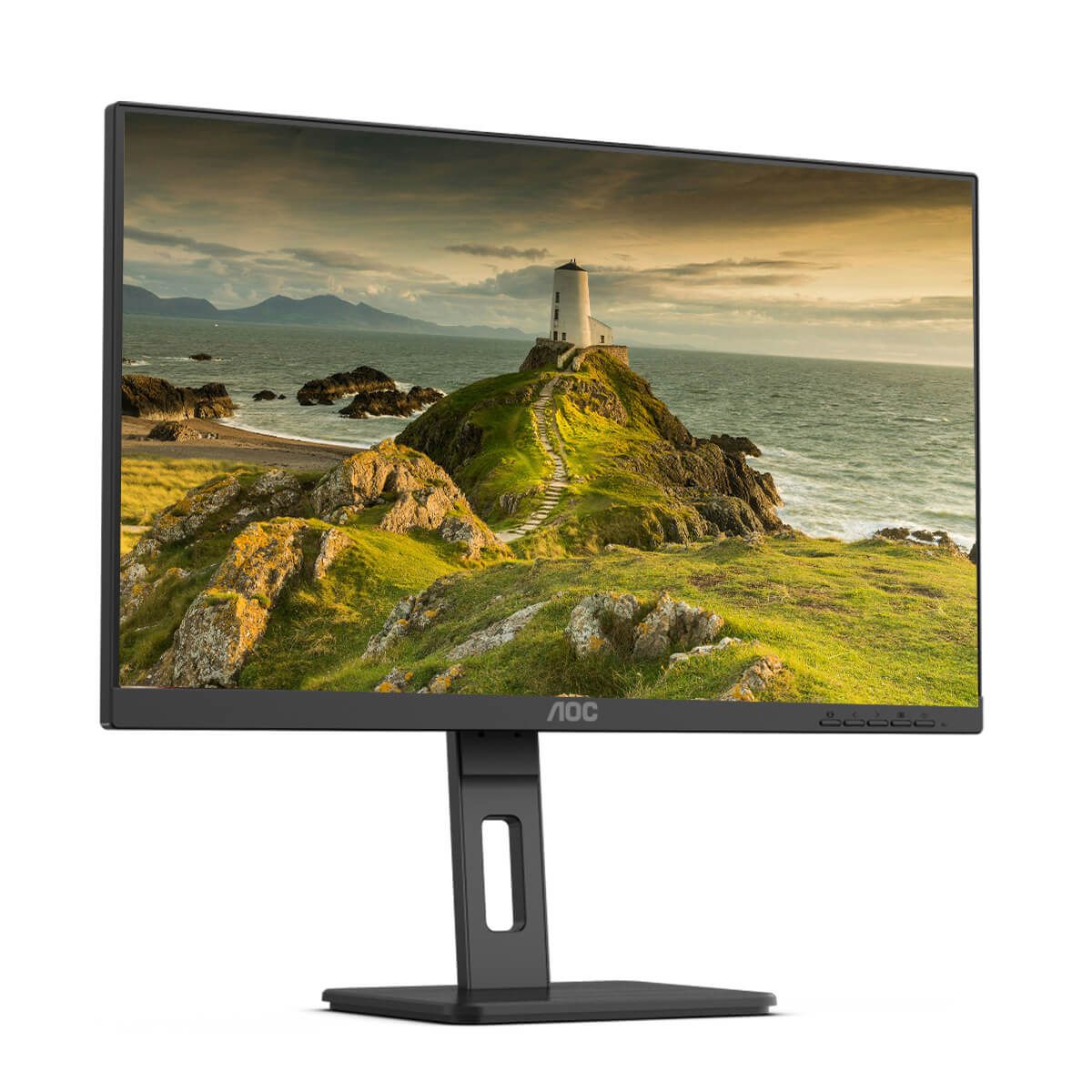 AOC 27E3QAF 27 Inch FHD 75Hz IPS Business Monitor with Built-in Speakers - Perfect for Office Work, Home Office, and Gaming