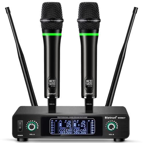 Rechargeable 2-channel wireless microphone system