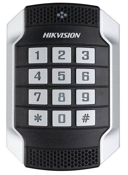 DS K1104MK - Waterproof Card Reader with Keypad, MiFare Compatible for Secure Access Control - Ideal for Offices, Hotels, and Gated Communities