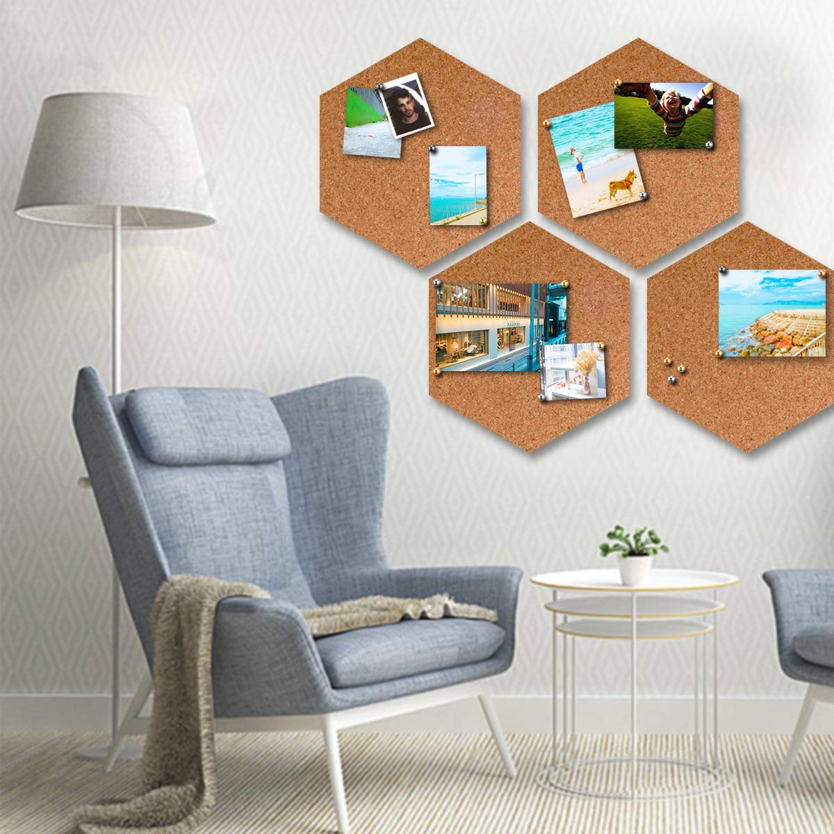 Yalis 200-Count Rose Gold Push Pins - 1/8-Inch Retro Metallic Map Tacks with Beaded Heads for Bulletin Boards, Office Maps & DIY Crafts