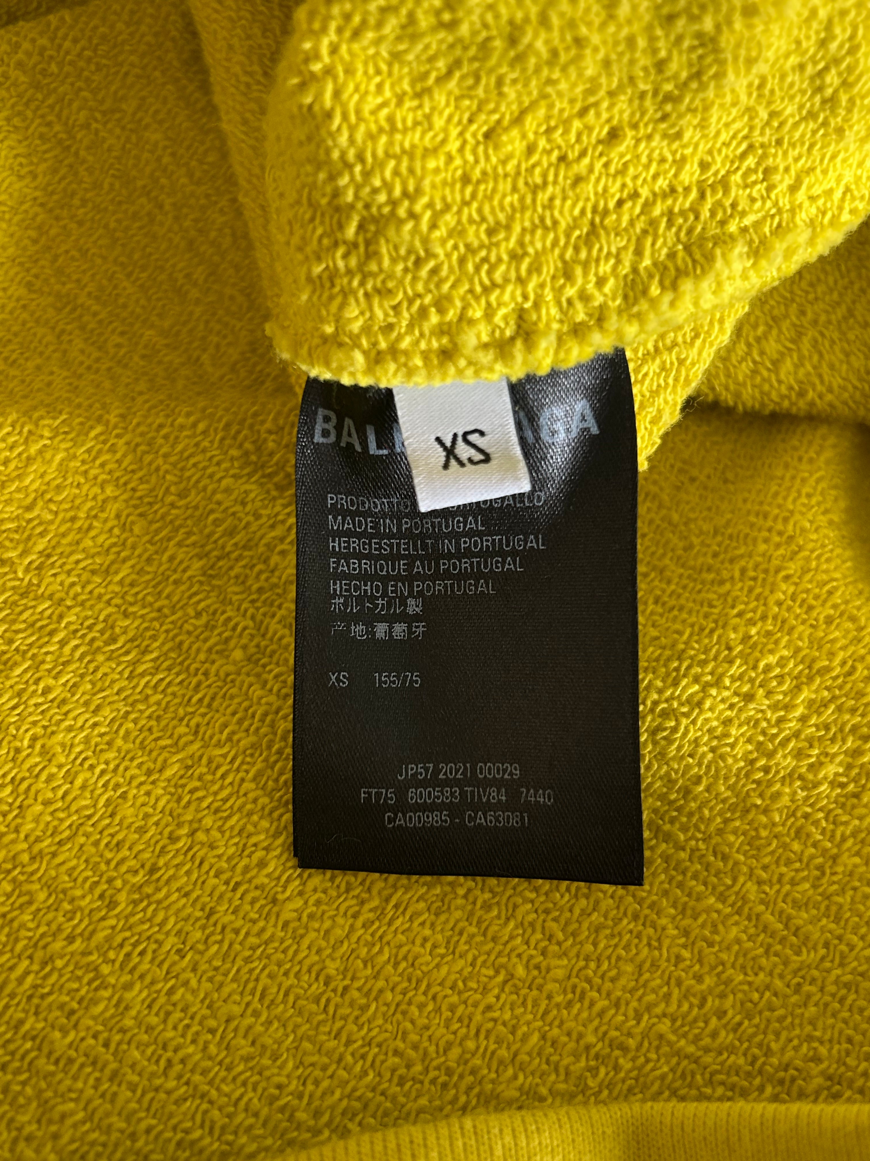 Balenciaga Yellow & Black Logo Hoodie for Men & Women | Streetwear Fashion | Casual Wear & Gym Outfit