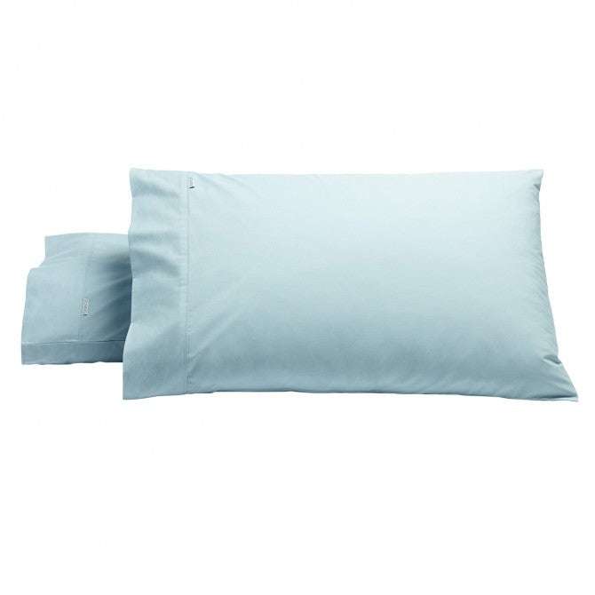 Premium Heston STEEL BLUE Standard Pillowcase Set of 2 - 100% Cotton Soft Bedding for Side & Back Sleepers - Perfect for Master Bedroom, Guest Room & Hotel Luxury Experience