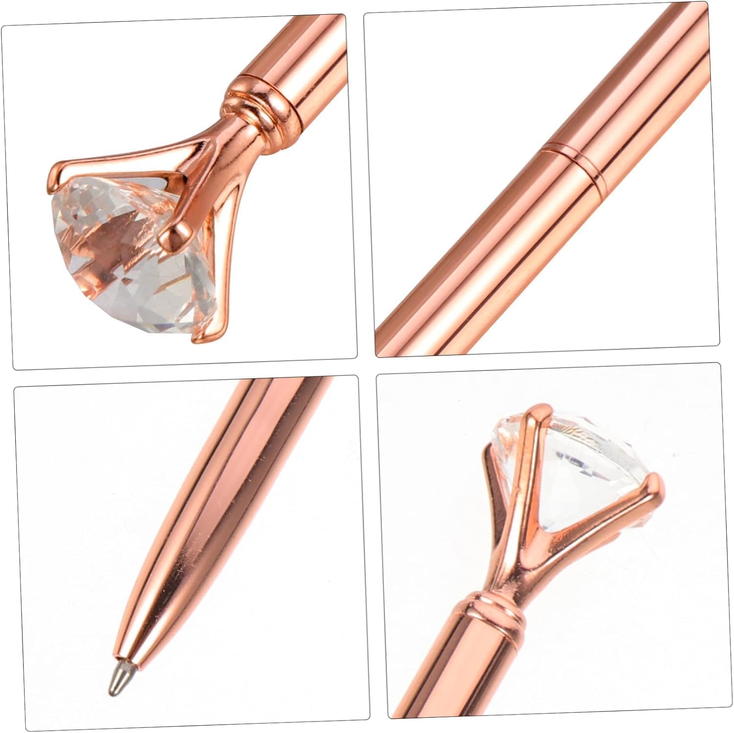 4-Pack Smooth Writing Metal Gel Ink Pens - Quick-Drying Ballpoint Rollerball Pens for Students & Office Use - Perfect for Note Taking, Journaling & Gift Giving